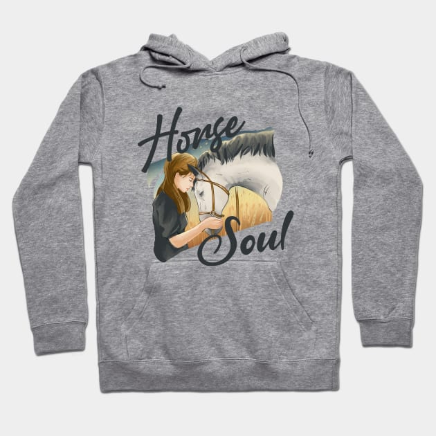 horse girl Hoodie by ArtRoute02